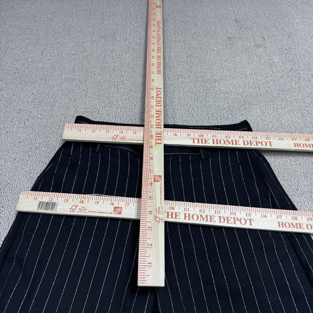 Gap Pants Black Pinstripe Pockets Women’s Size 4 Petite - Picture 2 of 12